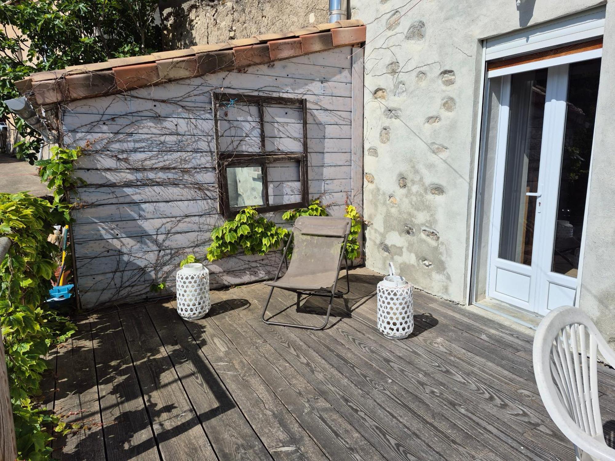Grande Terrasse Avec Vue Entre Mediterranee Et Pays Cathare Cailla Exterior foto