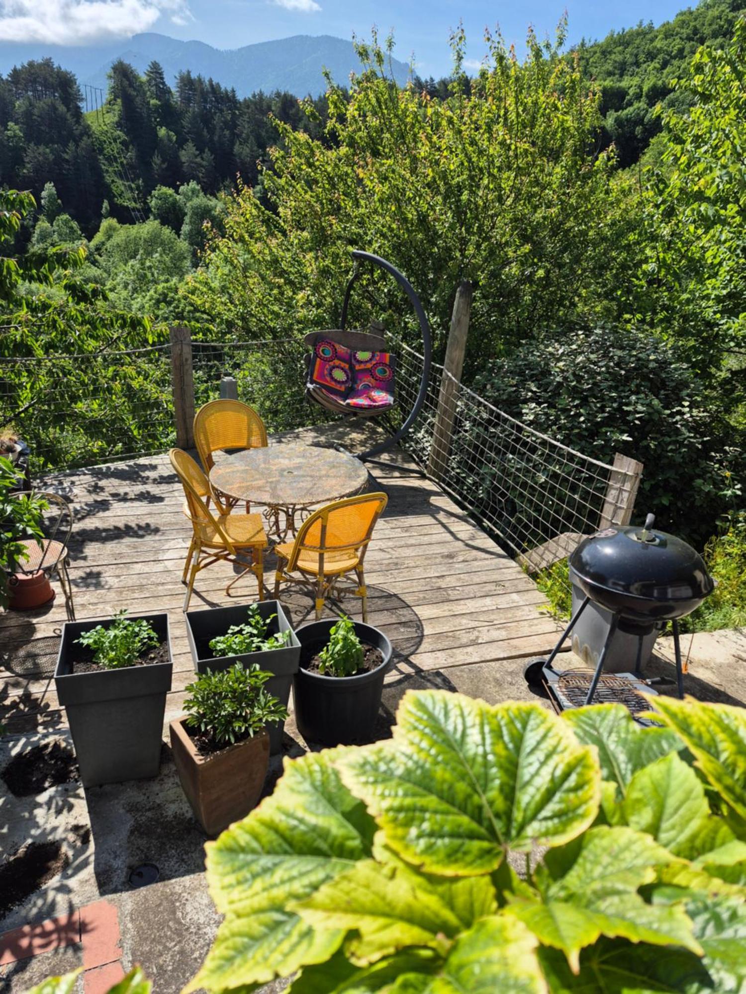 Grande Terrasse Avec Vue Entre Mediterranee Et Pays Cathare Cailla Exterior foto