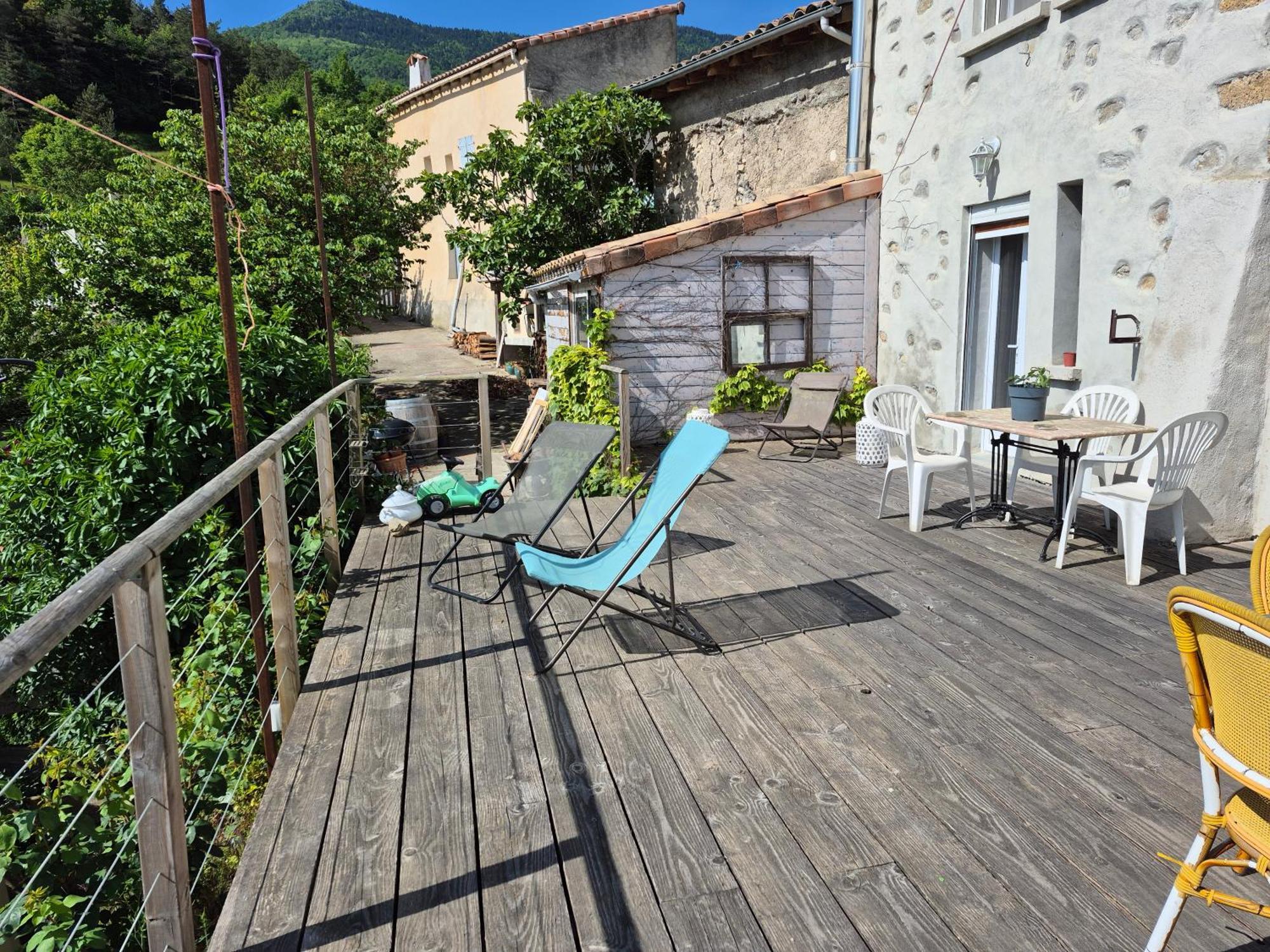 Grande Terrasse Avec Vue Entre Mediterranee Et Pays Cathare Cailla Exterior foto
