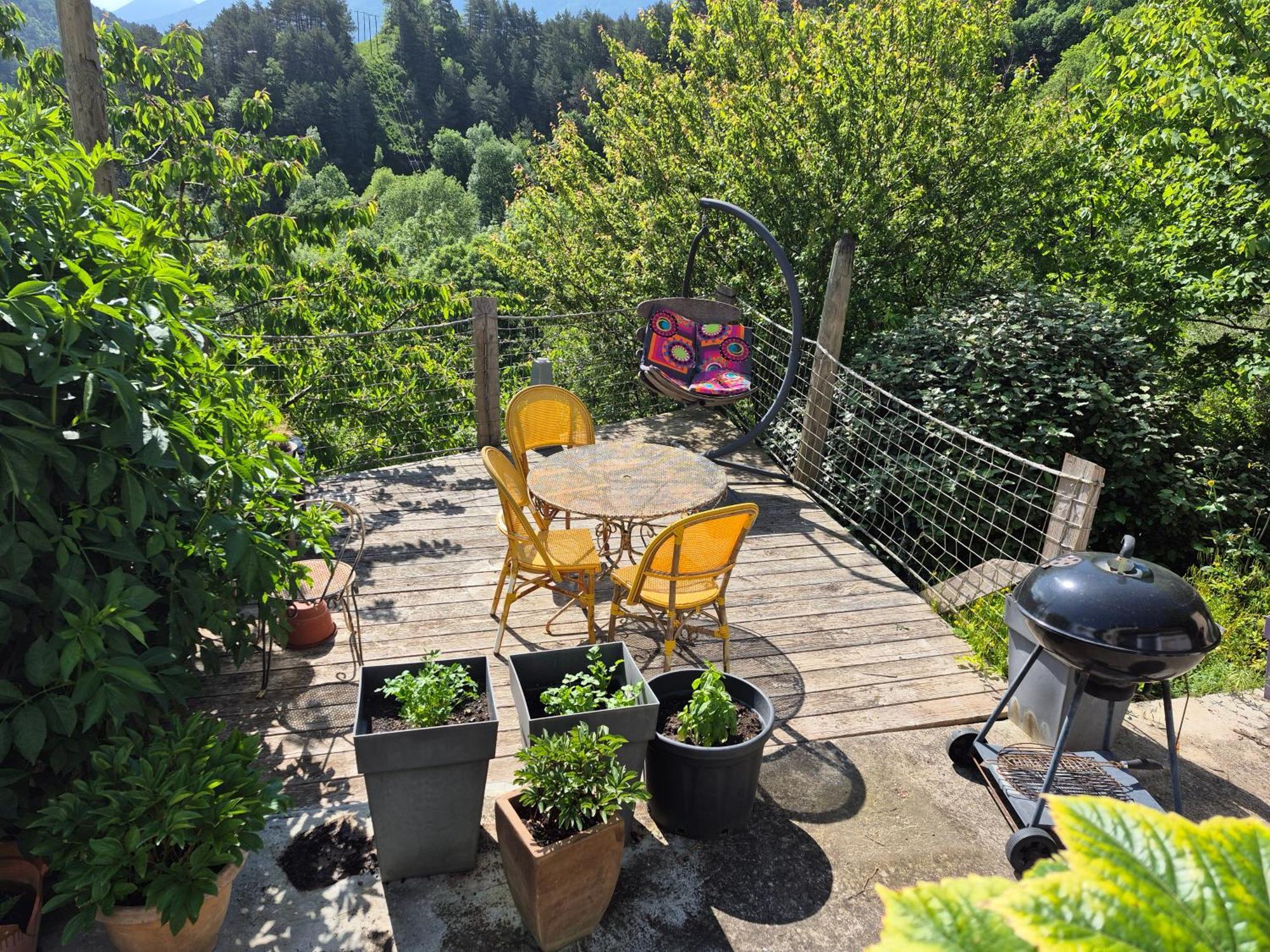 Grande Terrasse Avec Vue Entre Mediterranee Et Pays Cathare Cailla Exterior foto